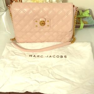 Marc Jacobs Quilted light pink shoulder Bag